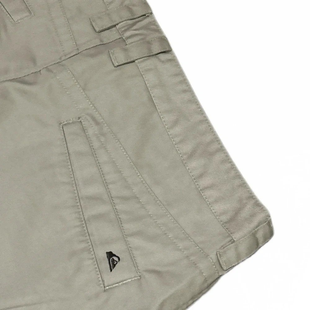 Quiksilver Men's 36 Tan Utility Straight Leg Chinos Pants Pockets Work‎ Casual